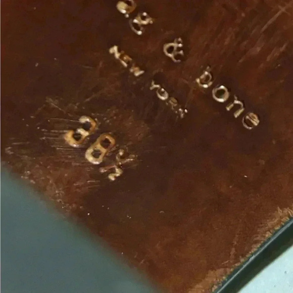 Rag & Bone leather sling back sandals. Buckle closure at ankle size 38.5 - Picture 7 of 7